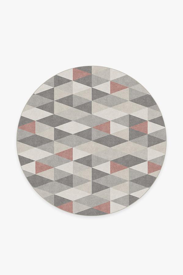 Tessera Vintage Red Rug 6' Round | Stain-Resistant