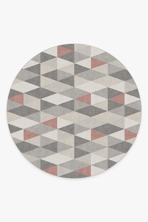 Tessera Vintage Red Rug 8' Round | Stain-Resistant