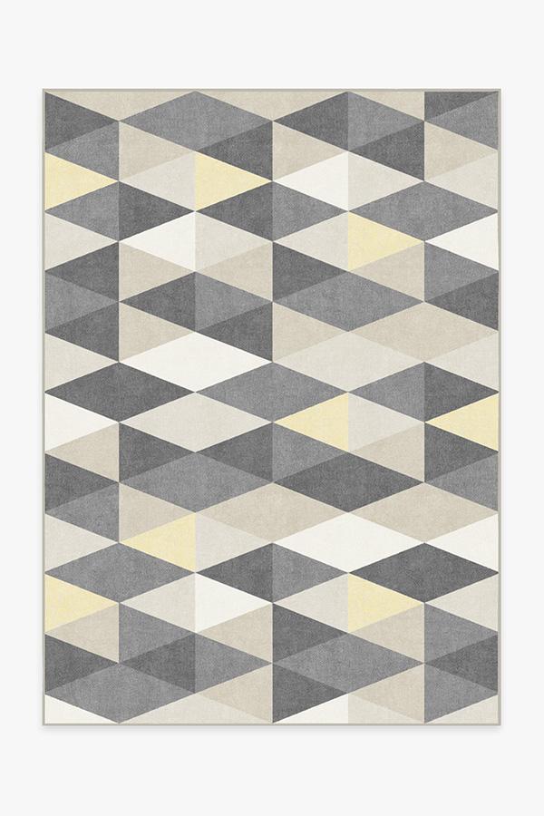 Tessera Yellow Rug 5'x7' | Stain-Resistant