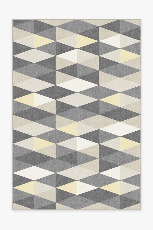 Tessera Yellow Rug 6 X9 Stain Resistant, Yellow Stain Under Rug