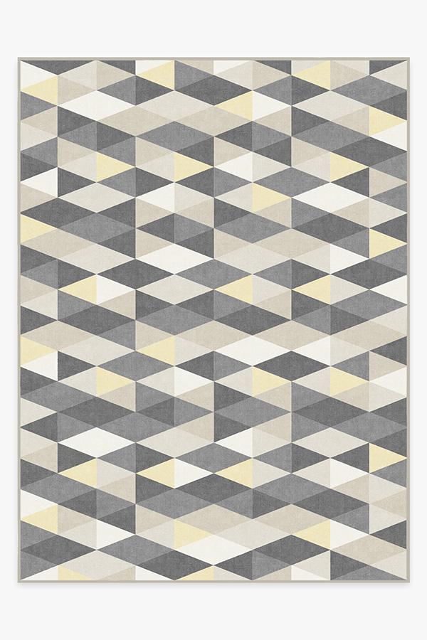 Tessera Yellow Rug 9'x12' | Stain-Resistant