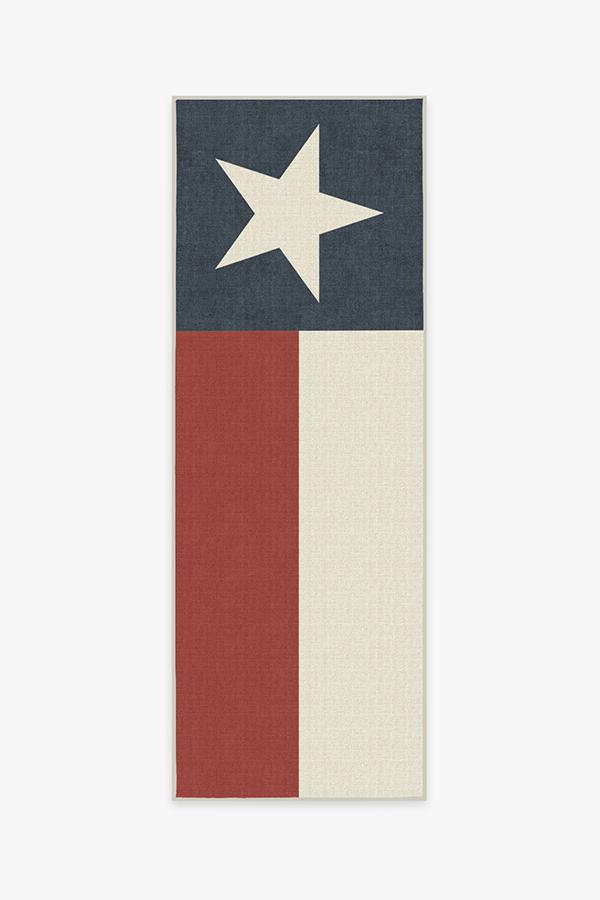 Texas Red Rug 2.5'x10' | Stain-Resistant
