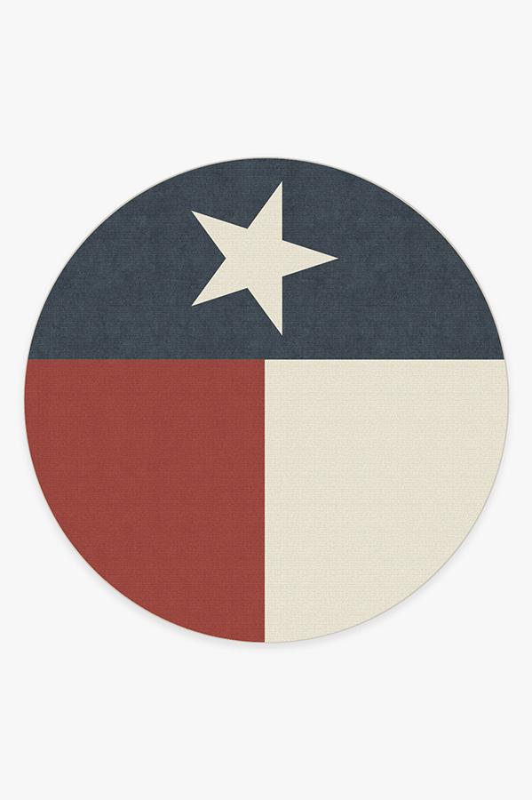 Texas Red Rug 8' Round | Stain-Resistant