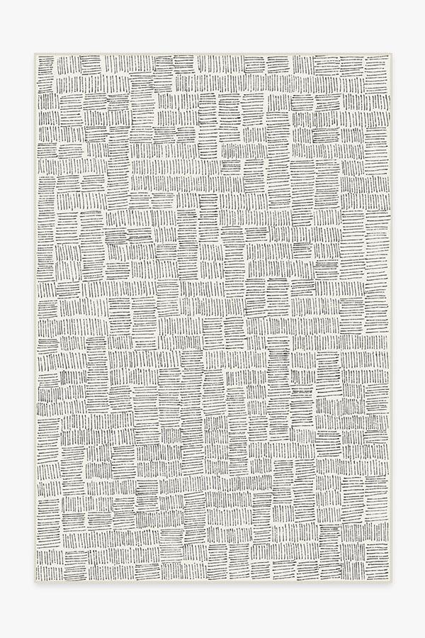 Thalia Black Rug 6'x9' | Stain-Resistant