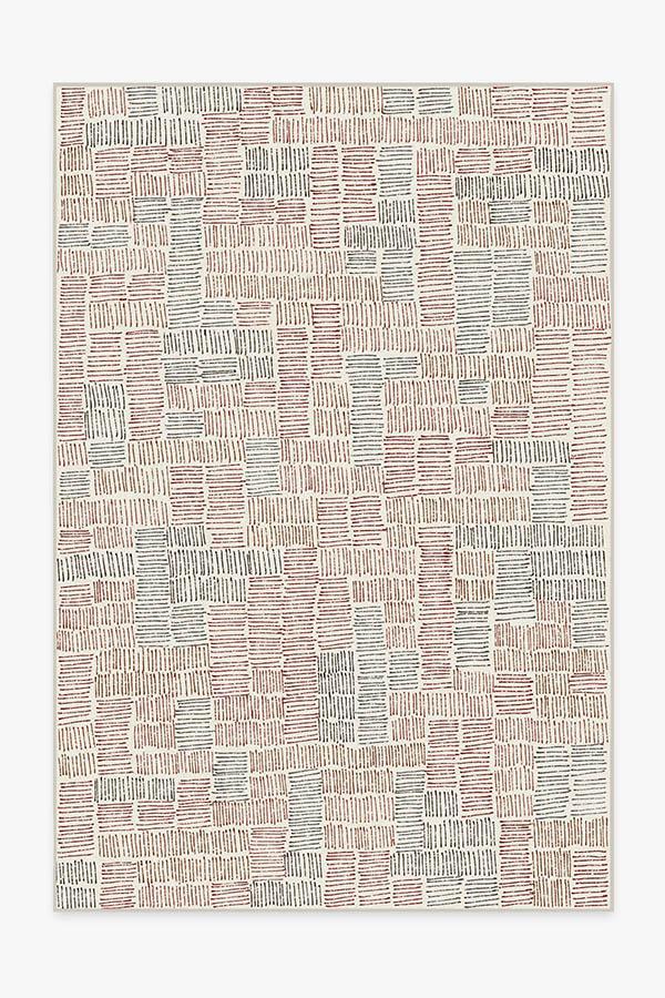 Thalia Red Rug 6'x9' | Stain-Resistant