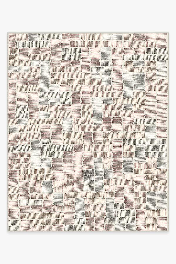 Thalia Red Rug 8'x10' | Stain-Resistant