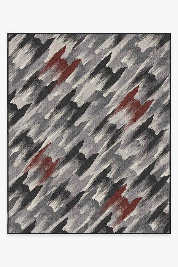 TIE Fighter Houndstooth Black Rug 8'x10' | Stain-Resistant