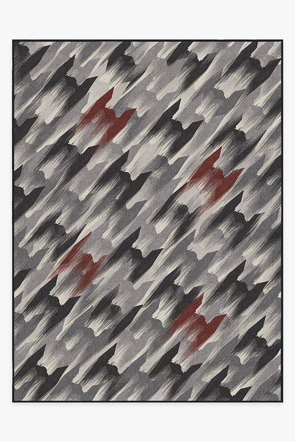 TIE Fighter Houndstooth Black Rug 9'x12' | Stain-Resistant