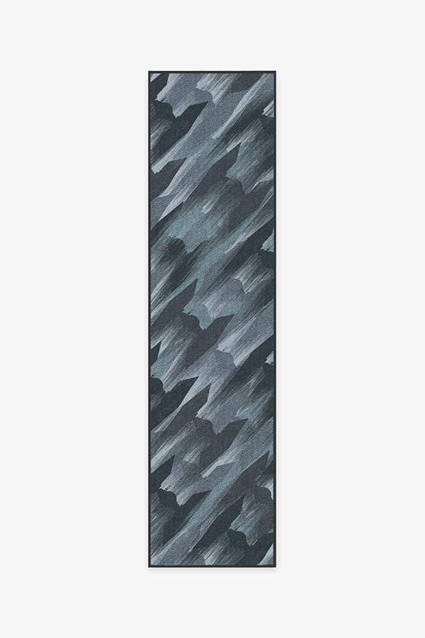 TIE Fighter Houndstooth Blue Rug 2.5'x10' | Stain-Resistant