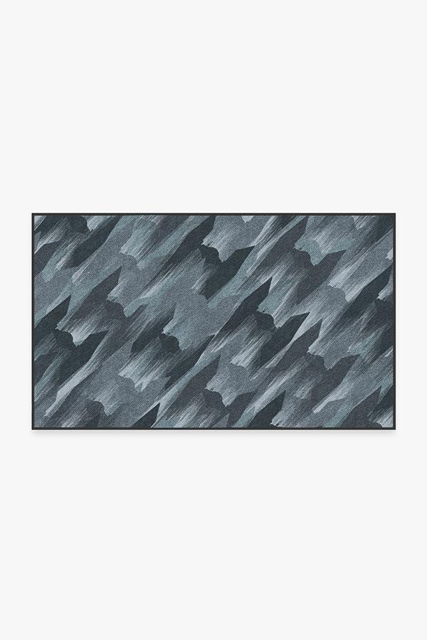 TIE Fighter Houndstooth Blue Rug 3'x5' | Stain-Resistant