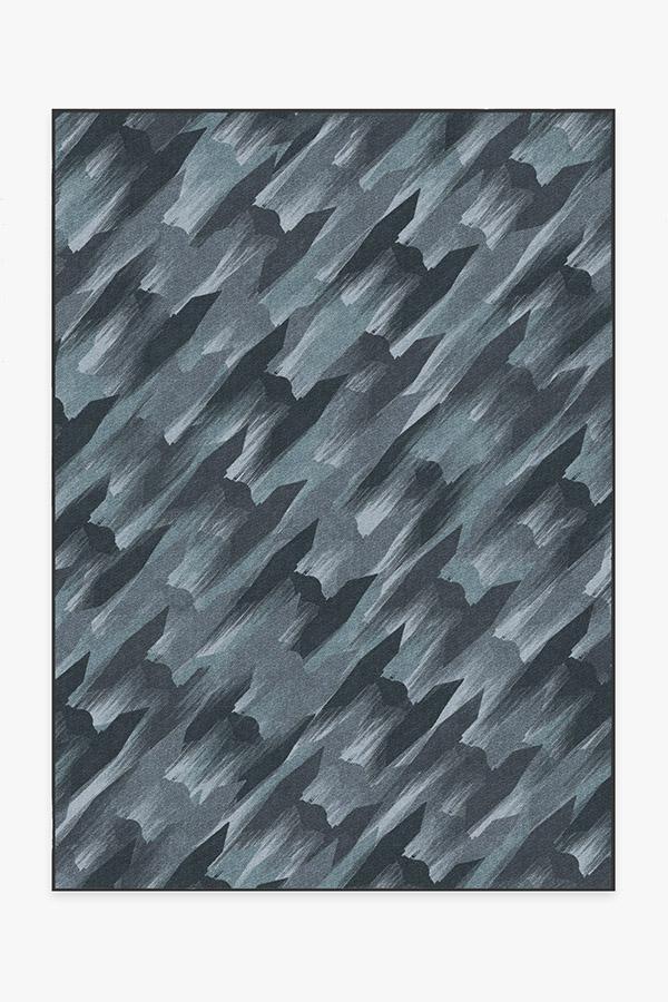 TIE Fighter Houndstooth Blue Rug 5'x7' | Stain-Resistant