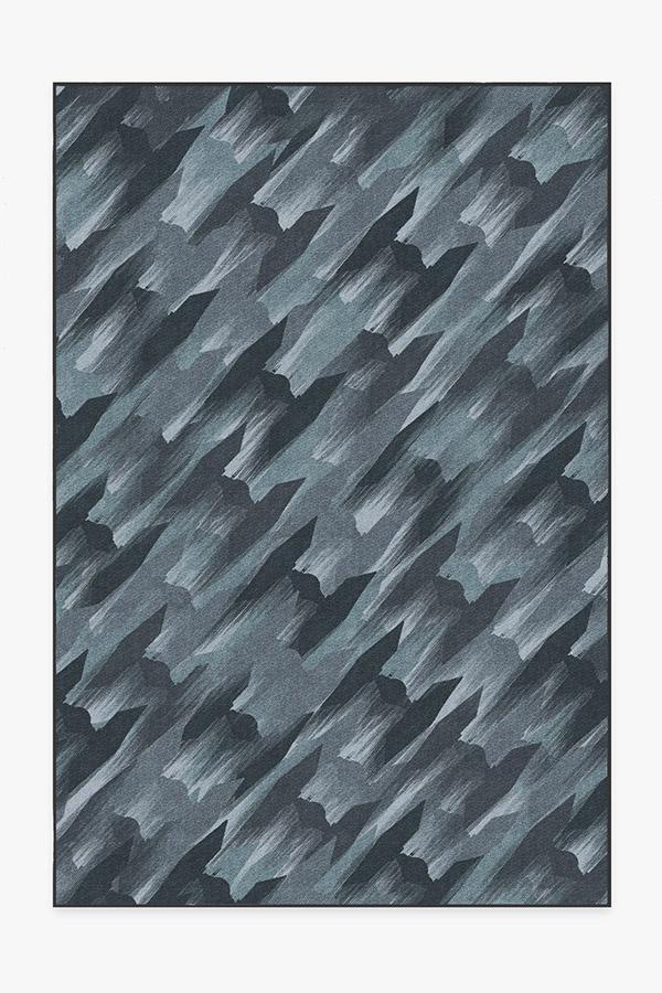 TIE Fighter Houndstooth Blue Rug 6'x9' | Stain-Resistant