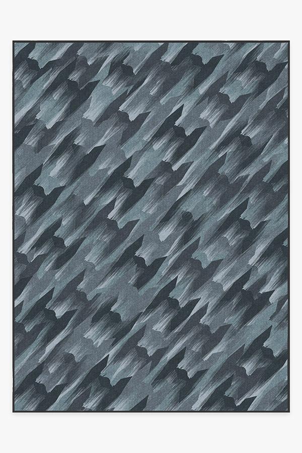 TIE Fighter Houndstooth Blue Rug 9'x12' | Stain-Resistant