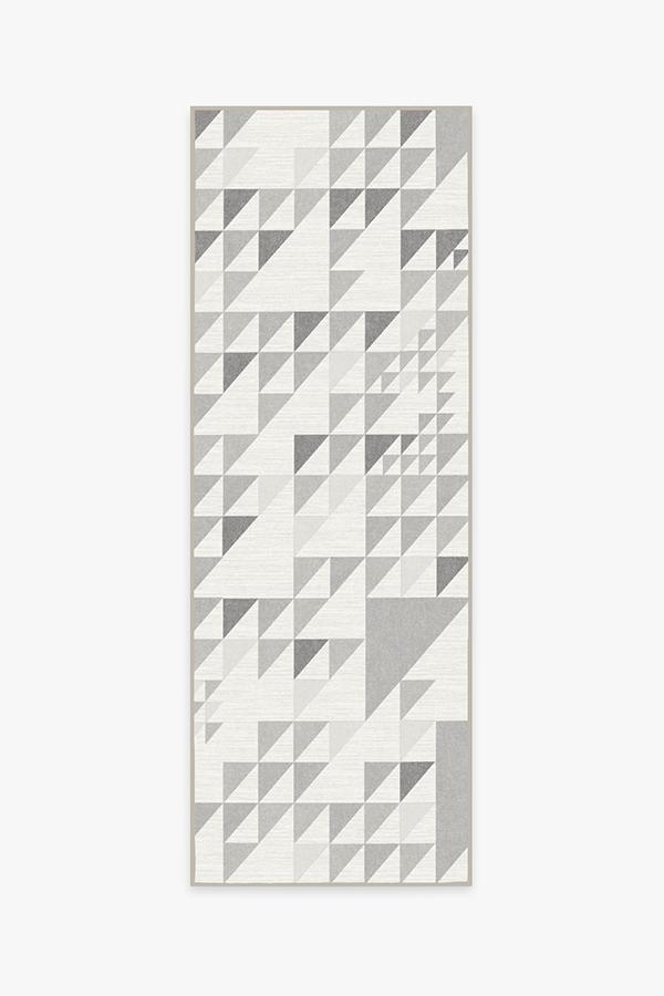 Tierce Grey Rug 2.5'x7' | Stain-Resistant