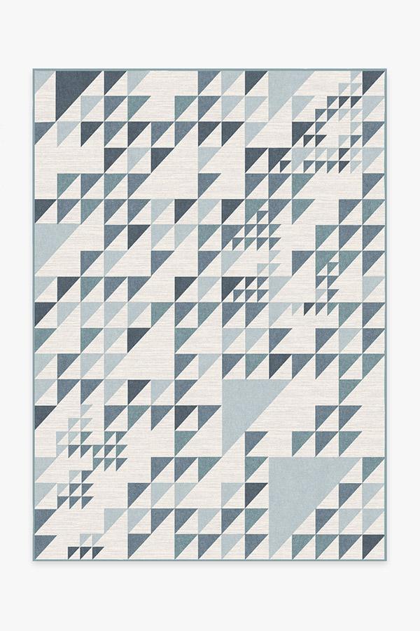 Tierce Teal Rug 5'x7' | Stain-Resistant
