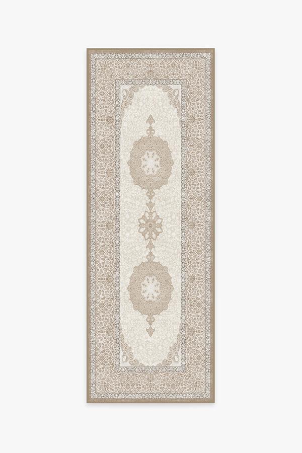Tisa Natural Pearl Rug 2.5'x10' | Stain-Resistant