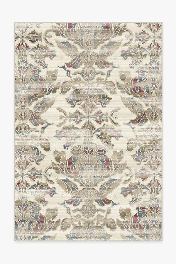 Transitional Damask Natural Rug 6'x9' | Stain-Resistant