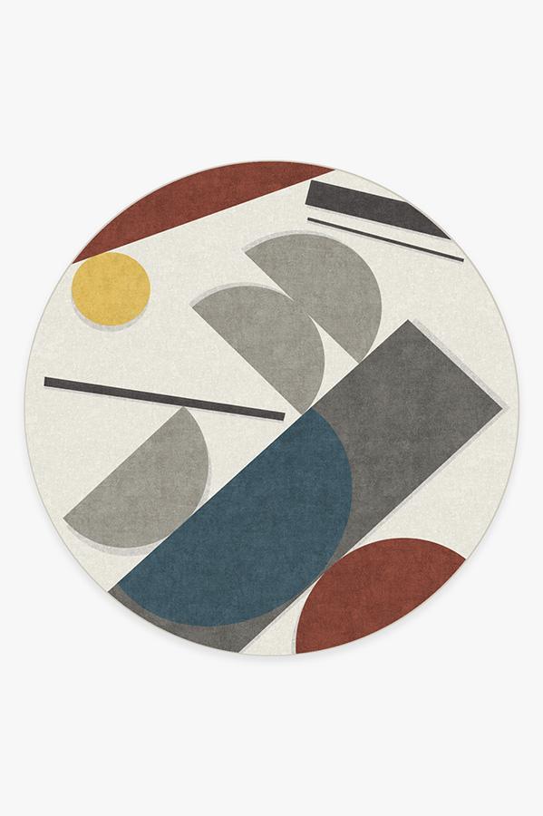 Trutina Primary Rug 8' Round | Stain-Resistant