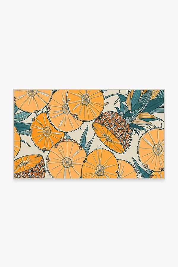 Tupi Tangerine Rug 3'x5' | Stain-Resistant