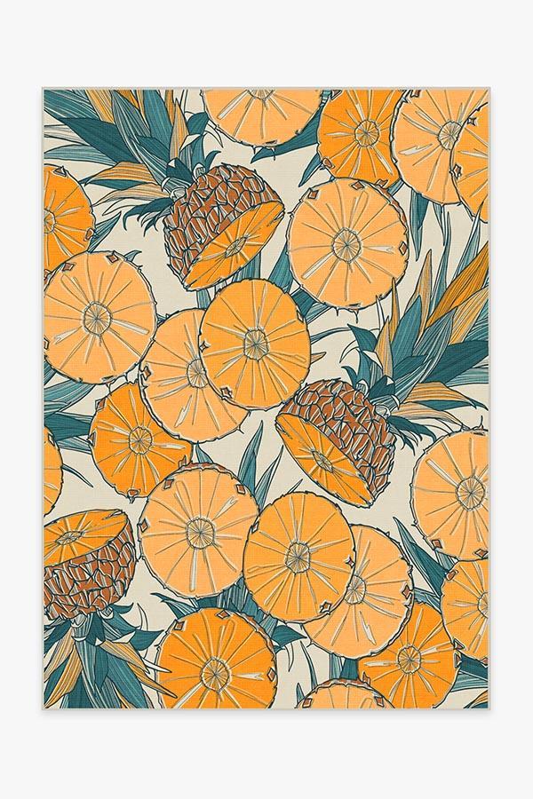 Tupi Tangerine Rug 5'x7' | Stain-Resistant