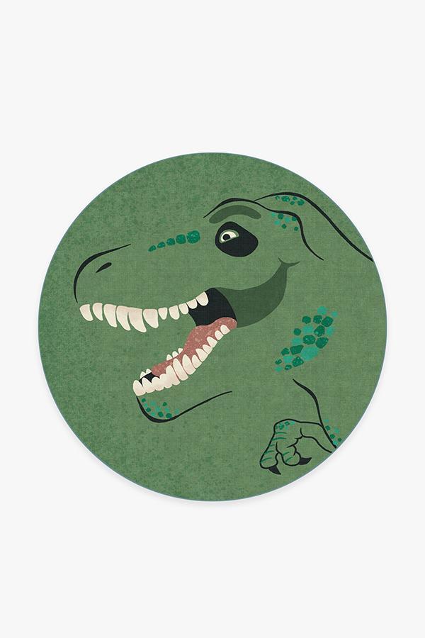Tyrannosaurus Rex Rug 6' Round | Stain-Resistant
