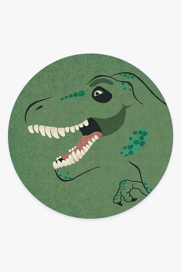 Tyrannosaurus Rex Rug 8' Round | Stain-Resistant