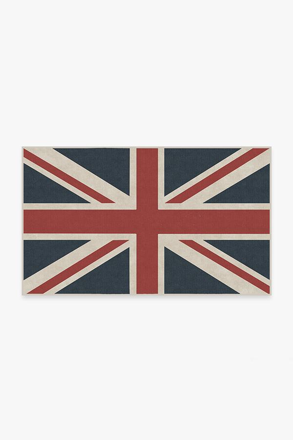 Union Jack Red Rug 3'x5' | Stain-Resistant