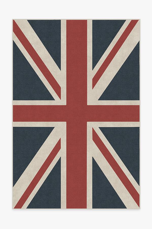 Union Jack Red Rug 6'x9' | Stain-Resistant