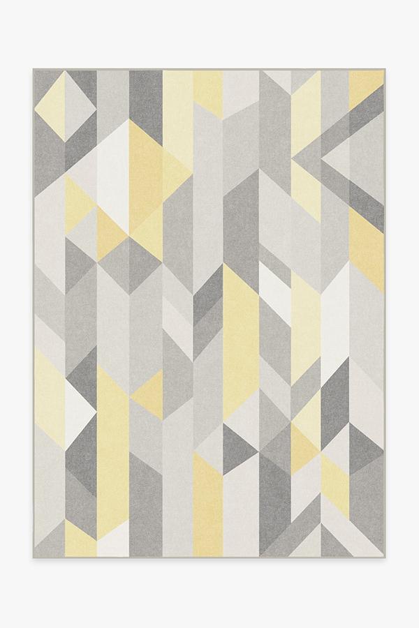 Urbano Canary Yellow Rug 5'x7' | Stain-Resistant