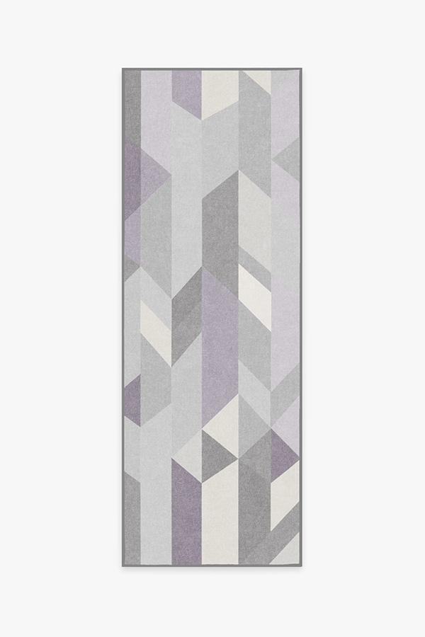 Urbano Lilac Rug 2.5'x7' | Stain-Resistant