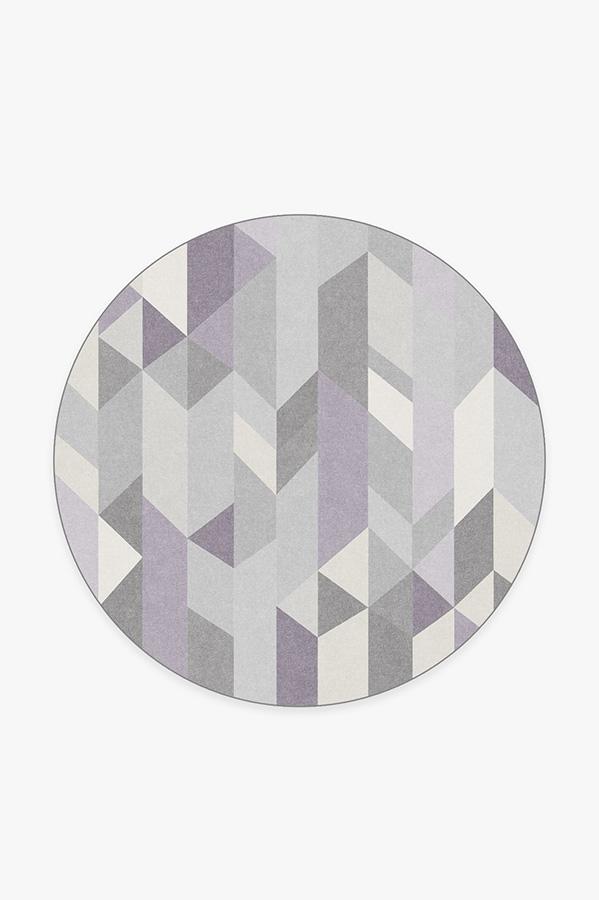 Urbano Lilac Rug 6' Round | Stain-Resistant