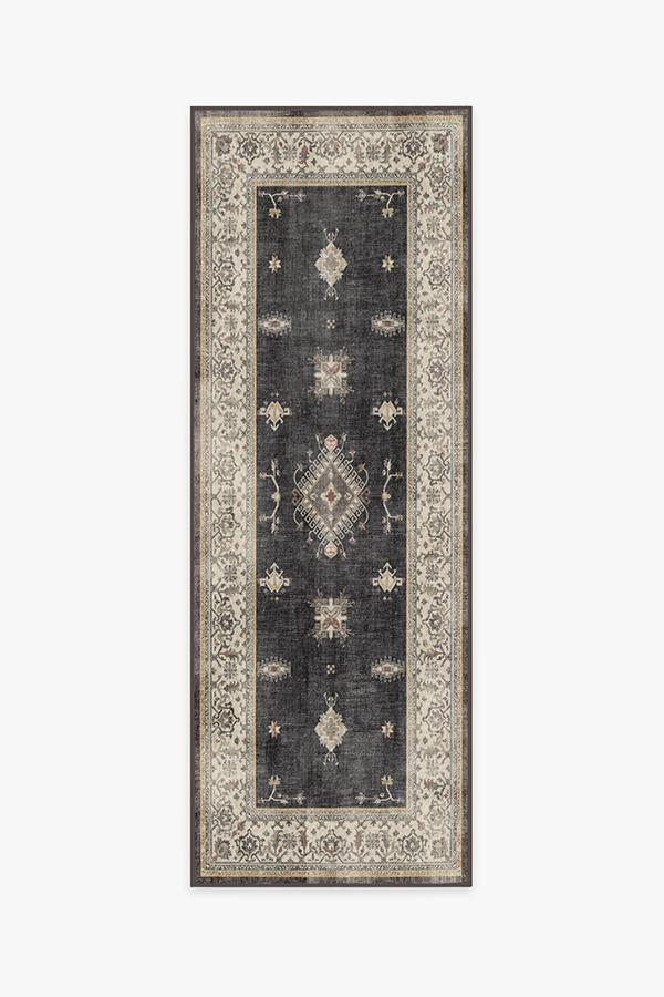 Verena Dark Wood Rug 2.5'x7' | Stain-Resistant