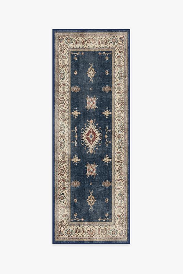 Verena Sapphire Rug 2.5'x7' | Stain-Resistant