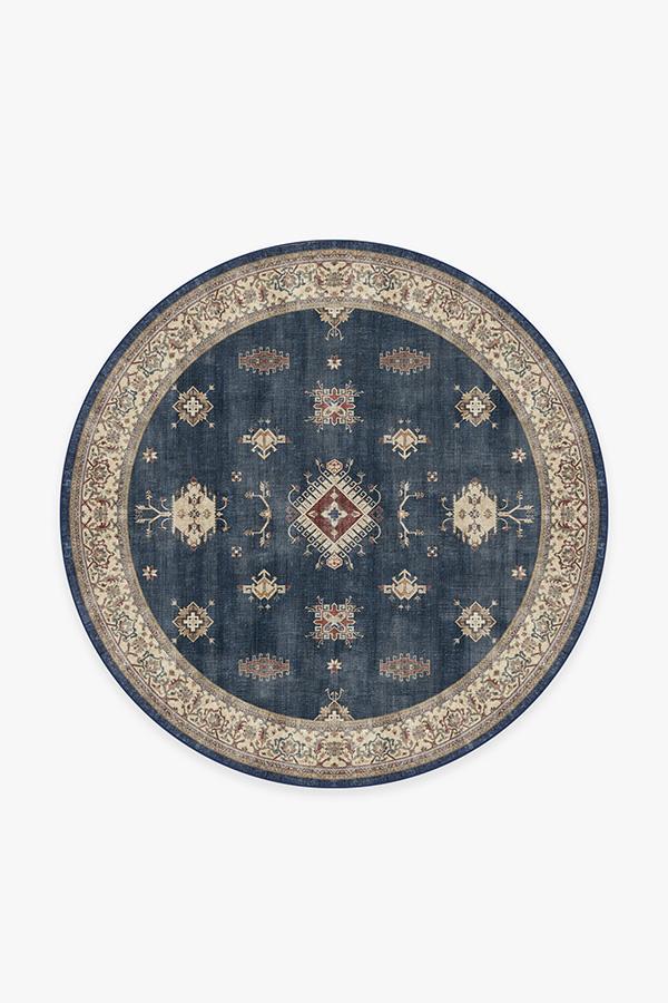 Verena Sapphire Rug 6' Round | Stain-Resistant
