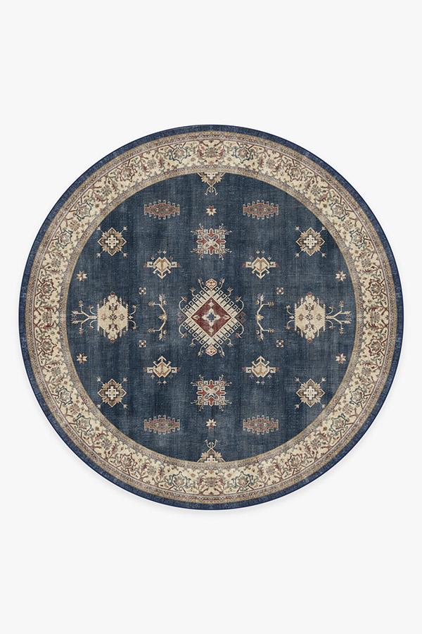 Verena Sapphire Rug 8' Round | Stain-Resistant
