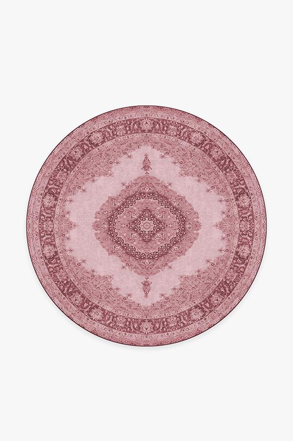 Victoria Garnet Rug 6' Round | Stain-Resistant