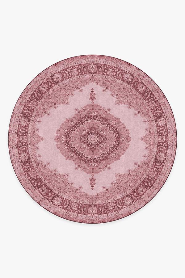 Victoria Garnet Rug 8' Round | Stain-Resistant