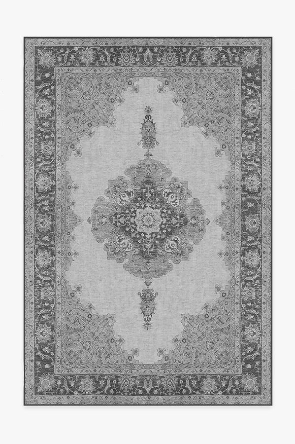 Victoria Grey Rug 6'x9' | Stain-Resistant