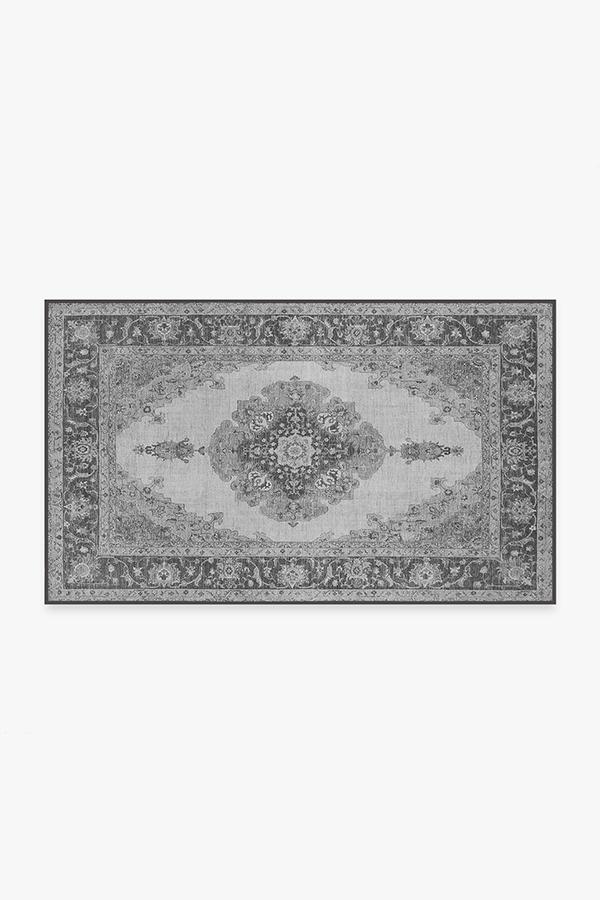 Victoria Grey Rug 3'x5' | Stain-Resistant