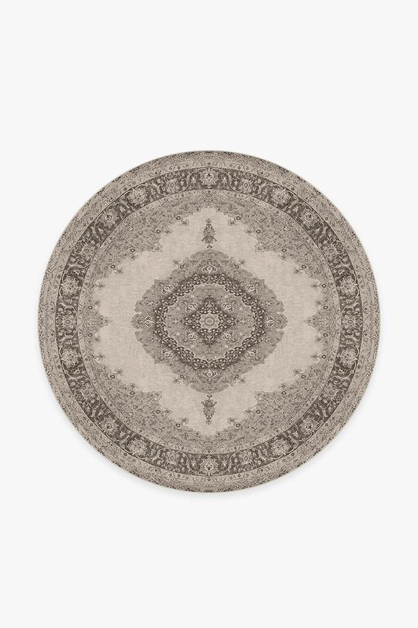 Victoria Taupe Rug 6' Round | Stain-Resistant