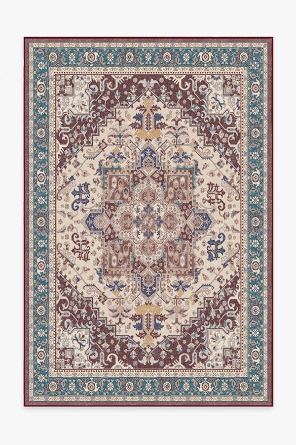 Vintage Heriz Ruby Rug 6'x9' | Stain-Resistant