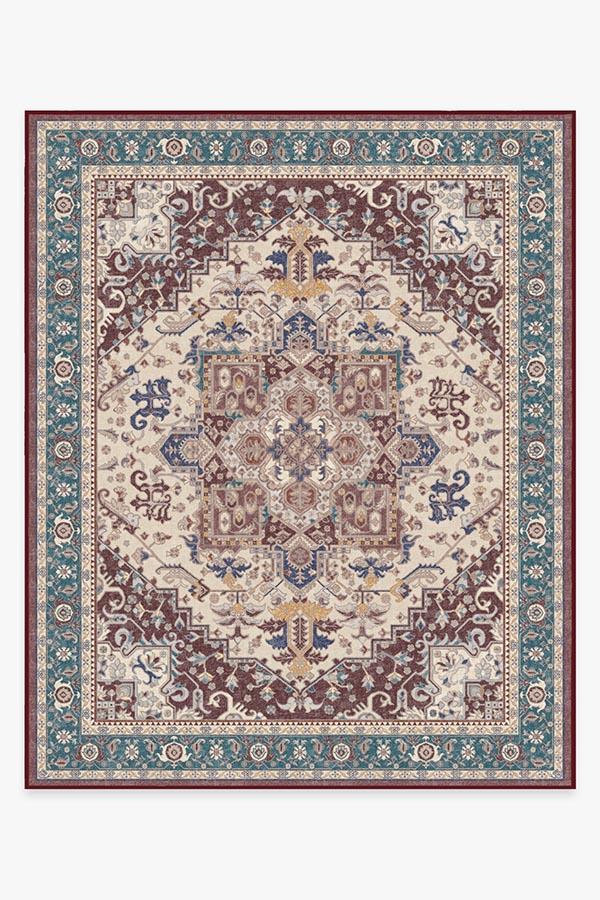 Vintage Heriz Ruby Rug 8'x10' | Stain-Resistant