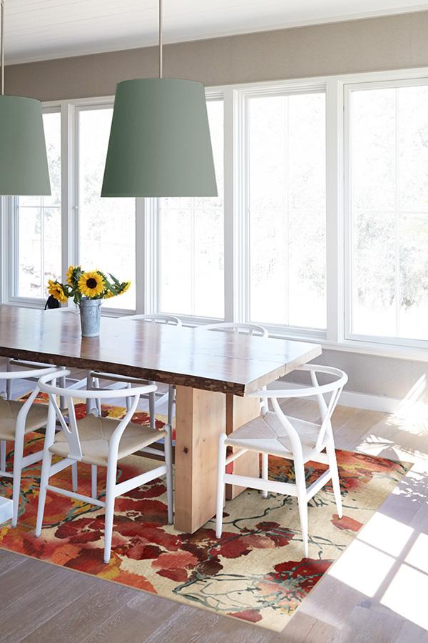 Watercolor Floral Coral Rug 5'x7' | Stain-Resistant