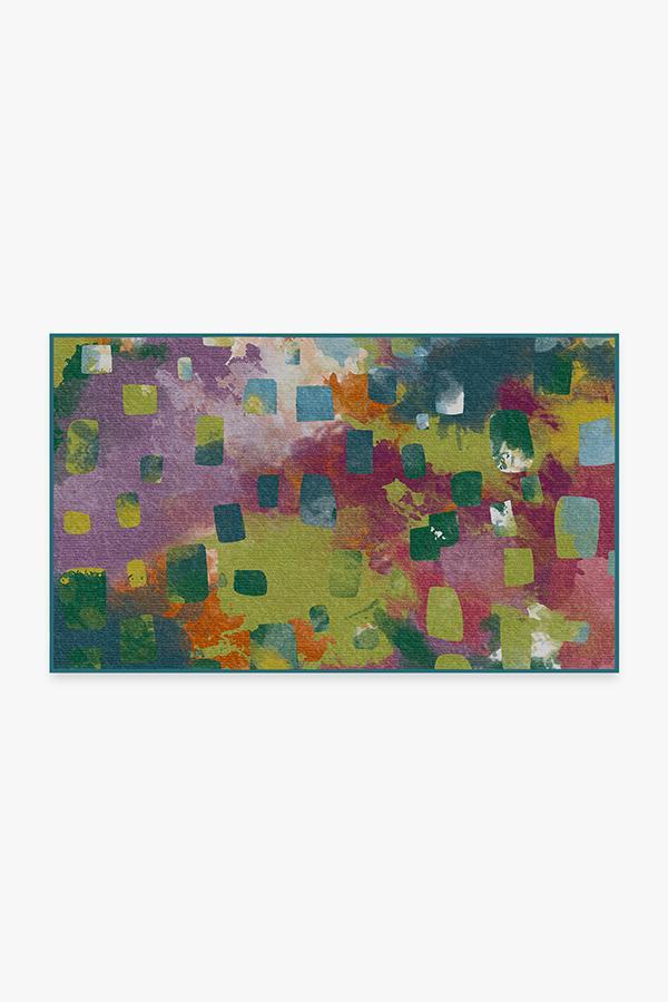 Watercolor Paintwork Multicolor Rug 3'x5' | Stain-Resistant