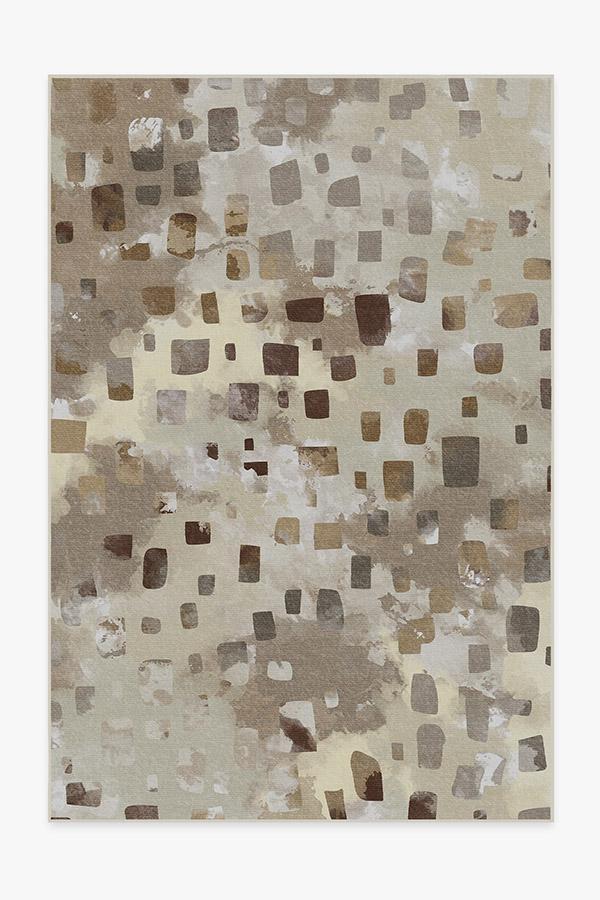 Watercolor Paintwork Neutral Rug 6'x9' | Stain-Resistant