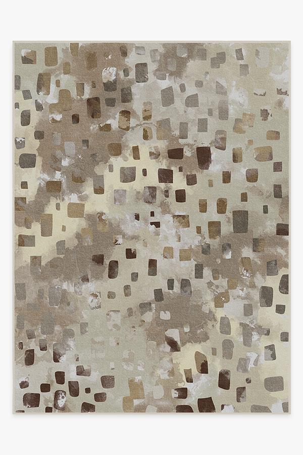 Watercolor Paintwork Neutral Rug 9'x12' | Stain-Resistant