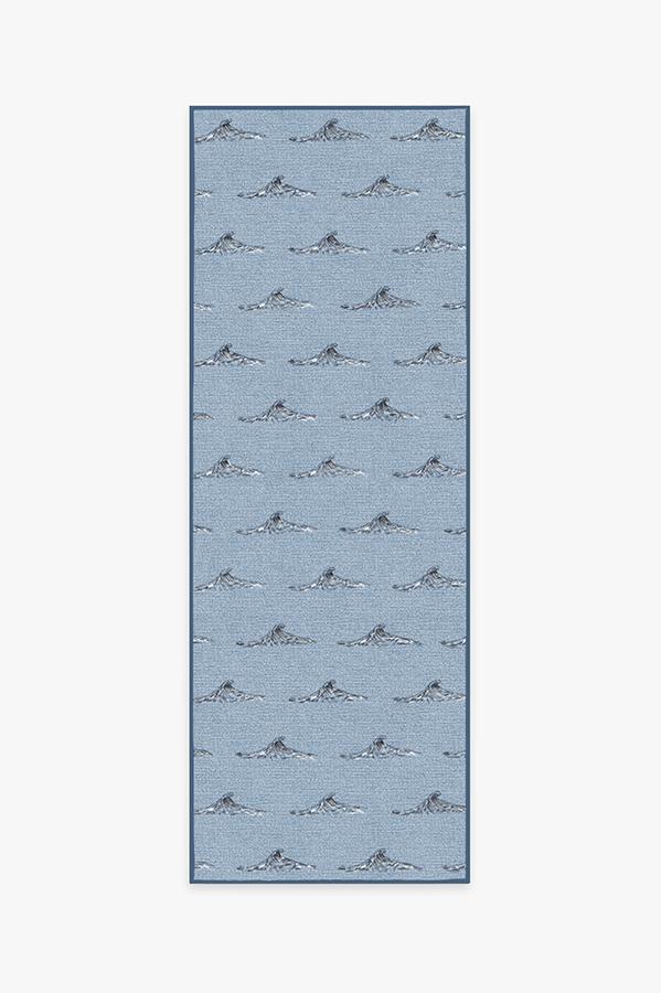 Whitecaps Chambray Rug 2.5'x10' | Stain-Resistant