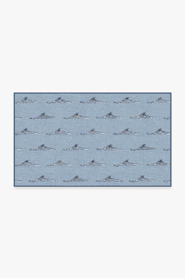 Whitecaps Chambray Rug 3'x5' | Stain-Resistant