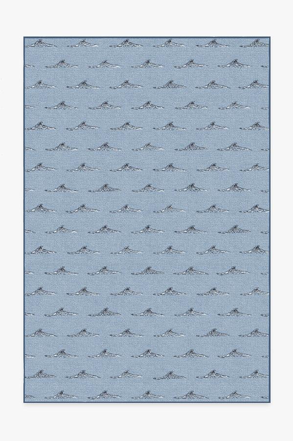 Whitecaps Chambray Rug 6'x9' | Stain-Resistant