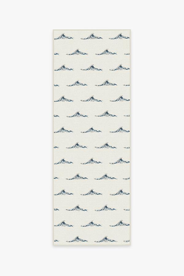 Whitecaps Indigo Rug 2.5'x10' | Stain-Resistant
